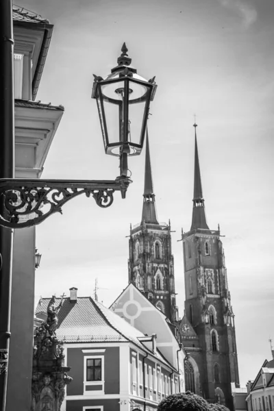 Hermosas Iglesias Wroclaw Atracciones Viajes Por Europa —  Fotos de Stock