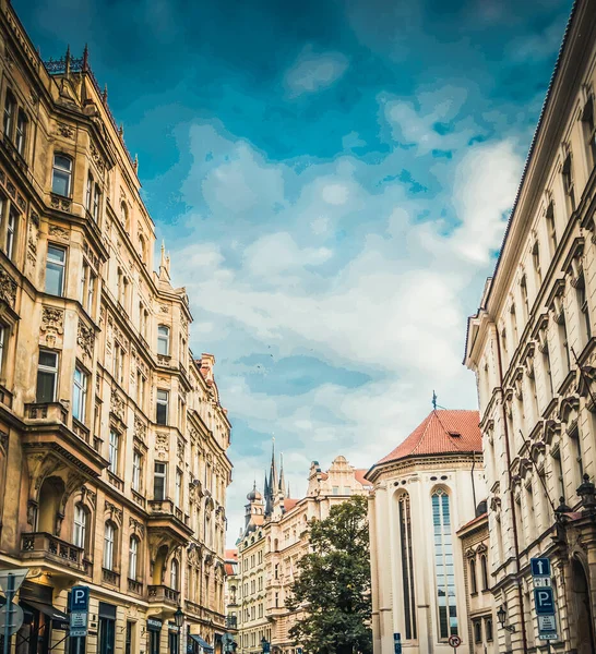 Forntida Arkitektur Magnifika Prag — Stockfoto