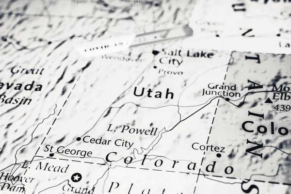 Utah State Covid Antecedentes Cuarentena — Foto de Stock