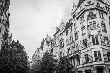 Güz Prag 'ın güzel sokakları ve mimarisi