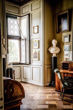 Kopenhag, Danimarka - 24 Temmuz - 24 Temmuz 2019 'da Danimarka' nın başkenti Kopenhag 'da Kral IV. Christian tarafından inşa edilen Rosenborg Kalesi