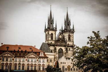 Prag, Çek Cumhuriyeti - 21 Eylül, Prag 'ın güzel sokakları ve mimarisi