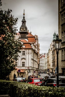 Prag, Çek Cumhuriyeti - 21 Eylül, Prag 'ın güzel sokakları ve mimarisi