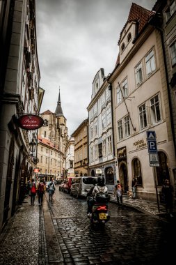 Prag, Çek Cumhuriyeti - 21 Eylül, Prag 'ın güzel sokakları ve mimarisi