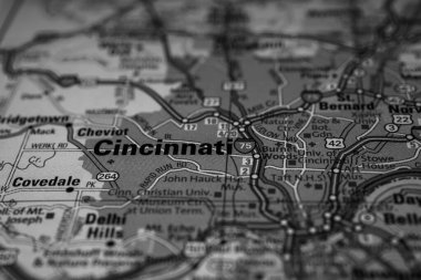 Cincinnati ABD seyahat haritası geçmişi