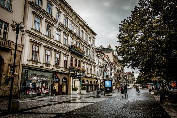 Prag Tschechische Republik September Schöne Straßen Und Architektur Des Herbstlichen — Stockfoto