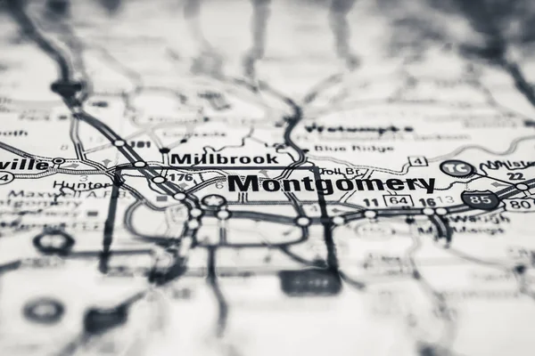 Montgomery Mapa Fondo — Foto de Stock