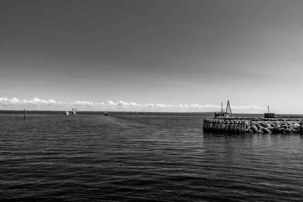 ヨットと美しいデンマークの港 — ストック写真