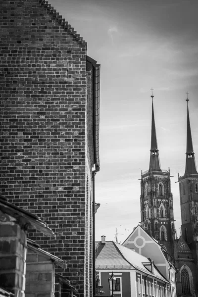 Wroclaw Güzel Kiliseleri Çekicilik Avrupa Seyahat — Stok fotoğraf