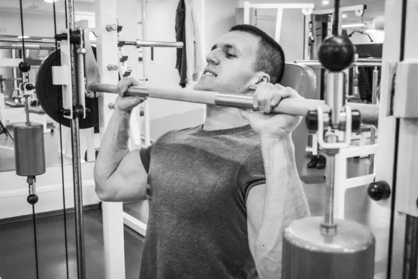 Man Goes Sports Gym — Stock Photo, Image