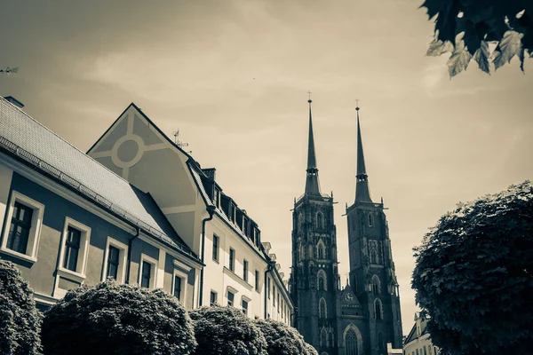 Wroclaw Güzel Kiliseleri Çekicilik Avrupa Seyahat — Stok fotoğraf