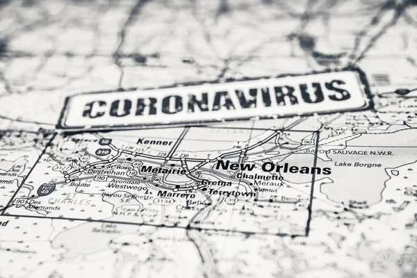 New Orleans Sulla Quarantena Coronavirus — Foto Stock