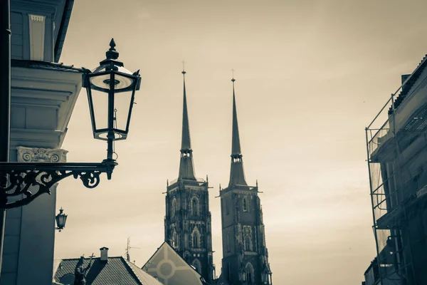 Schöne Kirchen Von Breslau Sehenswürdigkeiten Reisen Europa — Stockfoto