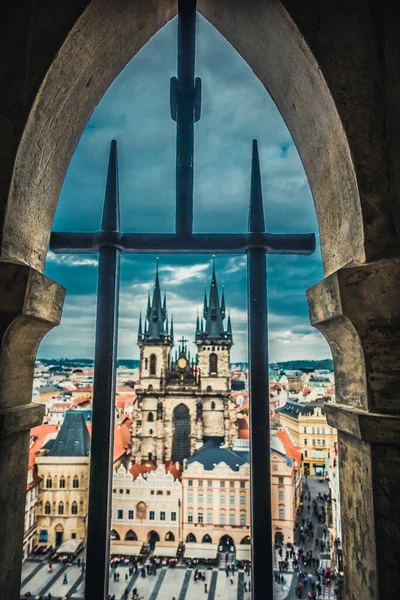 Nádherná Architektura Středověké Prahy Výlet Evropy — Stock fotografie