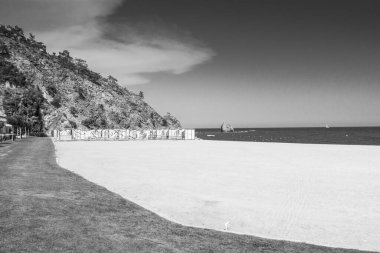 Deniz kenarındaki güzel resort peyzaj