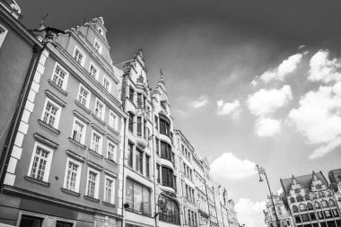 Wroclaw 'ın güzel, resimsi merkezi