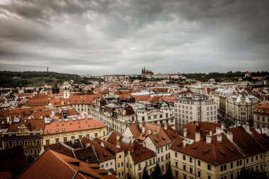 Prag, Çek Cumhuriyeti - 21 Eylül, Prag 'ın güzel sokakları ve mimarisi