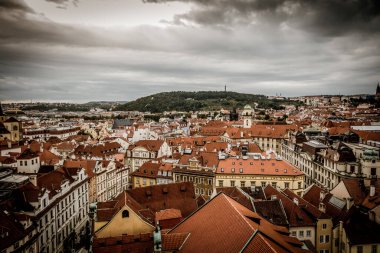 Prag, Çek Cumhuriyeti - 21 Eylül, Prag 'ın güzel sokakları ve mimarisi