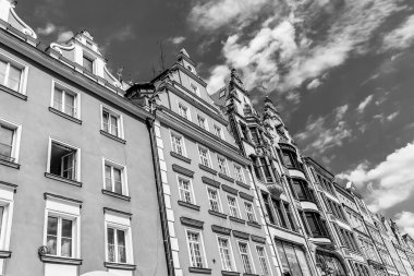 Antik Avrupa şehrinin sokakları ve meydanları