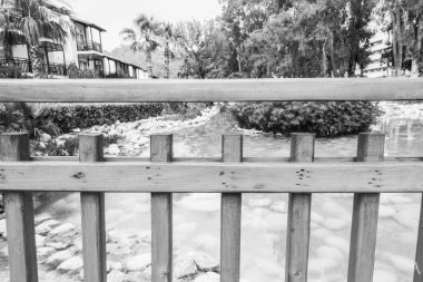 Deniz kenarındaki güzel resort peyzaj