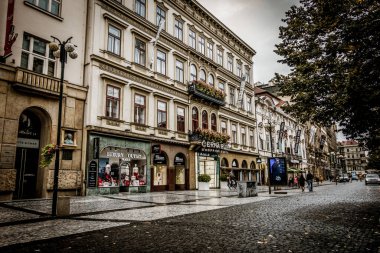 Prag, Çek Cumhuriyeti - 21 Eylül, Prag 'ın güzel sokakları ve mimarisi