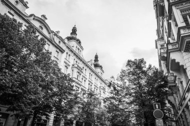 Güz Prag 'ın güzel sokakları ve mimarisi