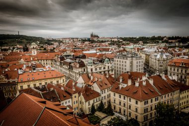 Prag, Çek Cumhuriyeti - 21 Eylül, Prag 'ın güzel sokakları ve mimarisi