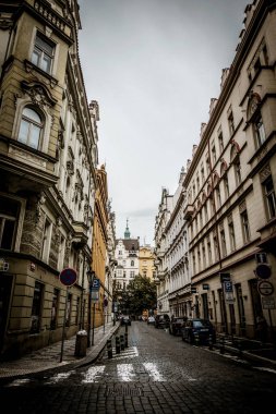 Prag, Çek Cumhuriyeti - 21 Eylül, Prag 'ın güzel sokakları ve mimarisi
