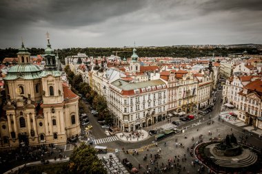 Prag, Çek Cumhuriyeti - 21 Eylül, Prag 'ın güzel sokakları ve mimarisi