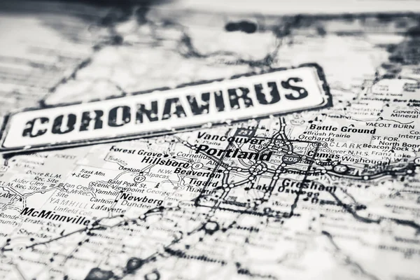 Портленд Карантині Covid Coronavirus — стокове фото