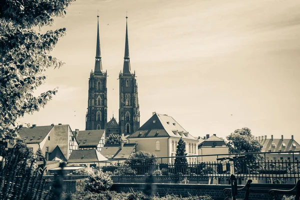 Hermosas Iglesias Wroclaw Atracciones Viajes Por Europa —  Fotos de Stock