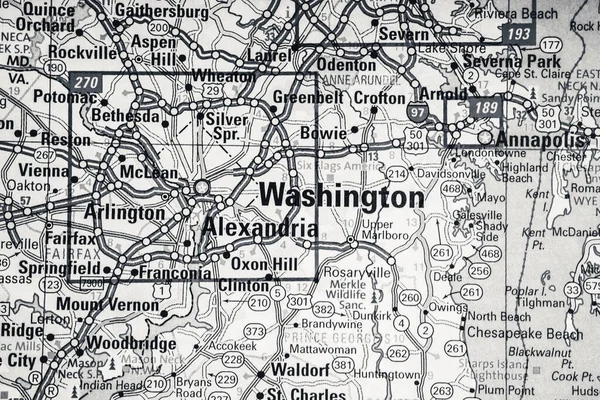 Washington Usa Map Background — Stock Photo, Image