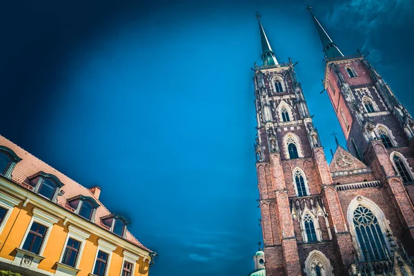 Magnifique Architecture Églises Wroclaw — Photo