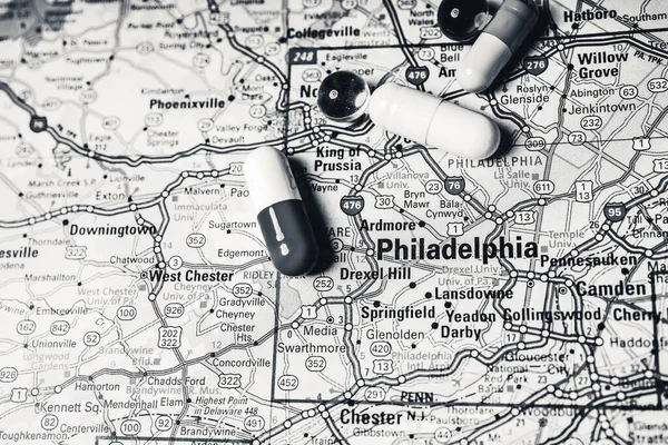 Philadelphia Karanteenikoronavirus — kuvapankkivalokuva