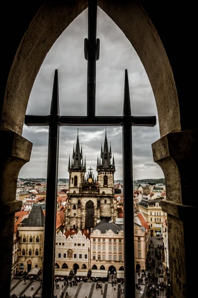Prag Çek Cumhuriyeti Eylül Prag Güzel Sokakları Mimarisi — Stok fotoğraf