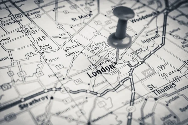 Londres Mapa Viajes Fondo — Foto de Stock