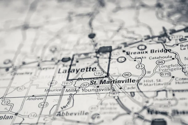 Lafayette Estados Unidos Mapa Fondo — Foto de Stock