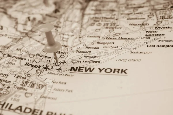 New York on the map