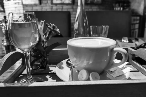 Café Dans Café Sur Plateau — Photo