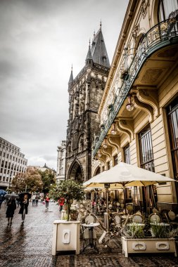 Prag, Çek Cumhuriyeti - 21 Eylül, Prag 'ın güzel sokakları ve mimarisi