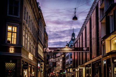 Kopenhag, Danimarka - 29 Temmuz 2019. Kopenhag Şehri, Danimarka, İskandinavya. Güzel bir yaz günü