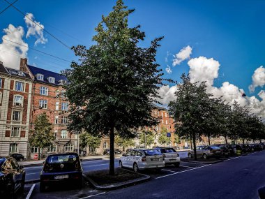 Kopenhag yazı. Güzel mimari seyahat geçmişi.