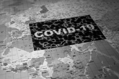 Dünya Koronavirüsü Covid-19 Karantina arkaplanı
