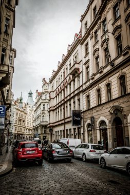 Prag, Çek Cumhuriyeti - 21 Eylül, Prag 'ın güzel sokakları ve mimarisi
