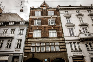 Kopenhag, Danimarka - 18 Temmuz 2019. Güzel Kopenhag mimarisi, Kopenhag 'da seyahat