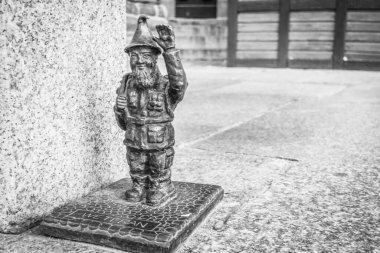 Wroclaw vizörlerinden gelen cüce seyahat arkaplanı