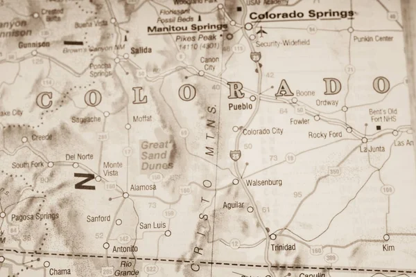 Colorado Usa Map Travel Background — 스톡 사진