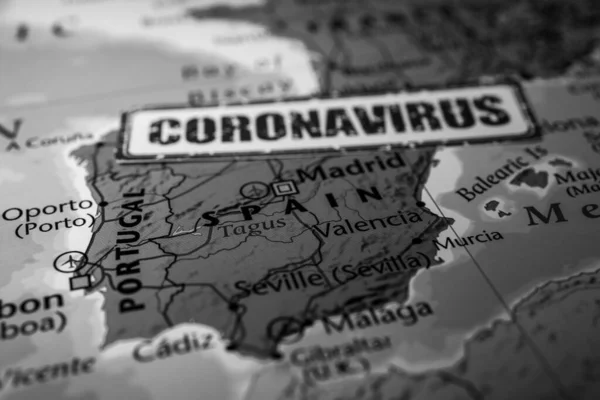 Španělsko Karanténě Covid Coronavirus — Stock fotografie