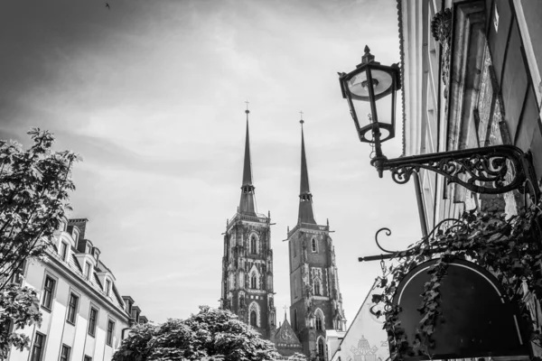 Piękne Kościoły Wrocławia Atrakcje Turystyczne Podróże Europie — Zdjęcie stockowe