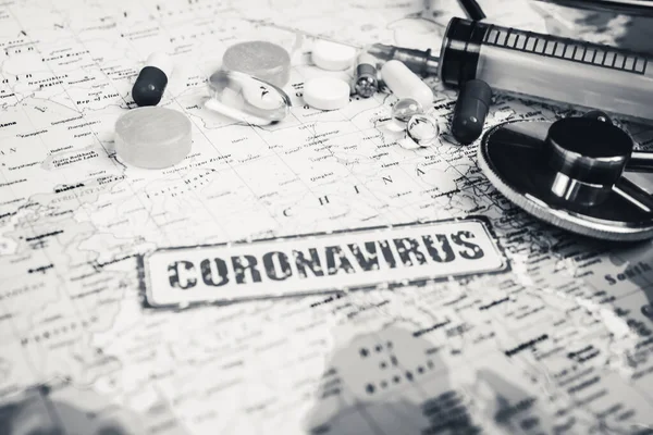 Coronavirus 来自中国的流行病的威胁 — 图库照片